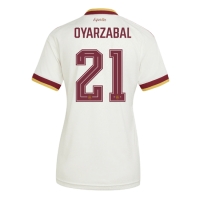 Camiseta España Mikel Oyarzabal #21 Segunda Equipación Replica Mundial 2026 para mujer mangas cortas